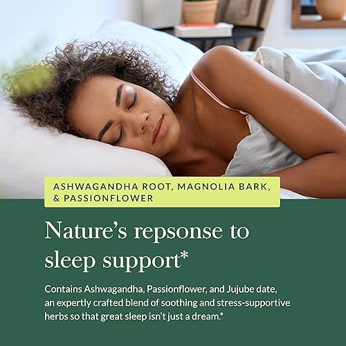 Miniatura 5 de Gaia Herbs SleepThru - Suplemento natural de apoyo para el sueño con raíz de Ashwagandha orgánica, corteza de magnolia orgánica, pasiflora y
