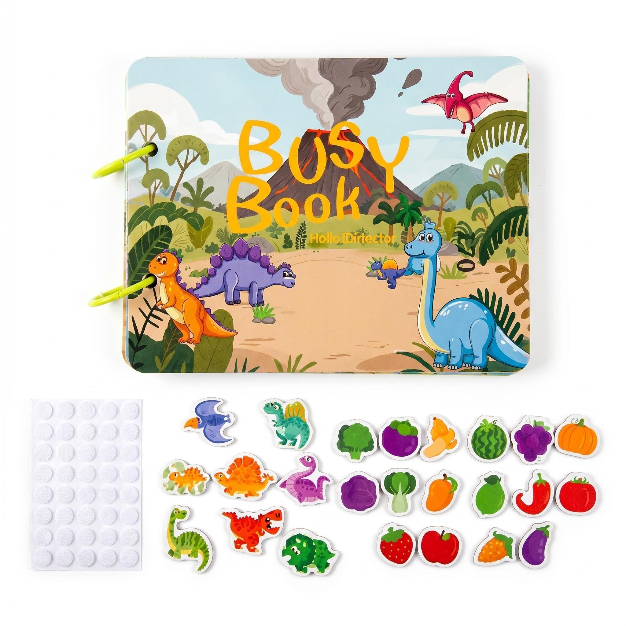 SINJAETRQ Montessori Busy Book for Toddlers 1 2 3 4 5 Year Olds, Busy Board Sensory, Toddler Educational Travel for Learning Fine Motor Skills, Interactive Activity Books,Birthday Gifts