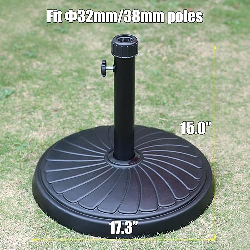 Miniatura 2 de Orgrimmar Base de sombrilla de 22 libras, resistente al aire libre, redonda, anticuada, para patio, mercado, base de sombrilla