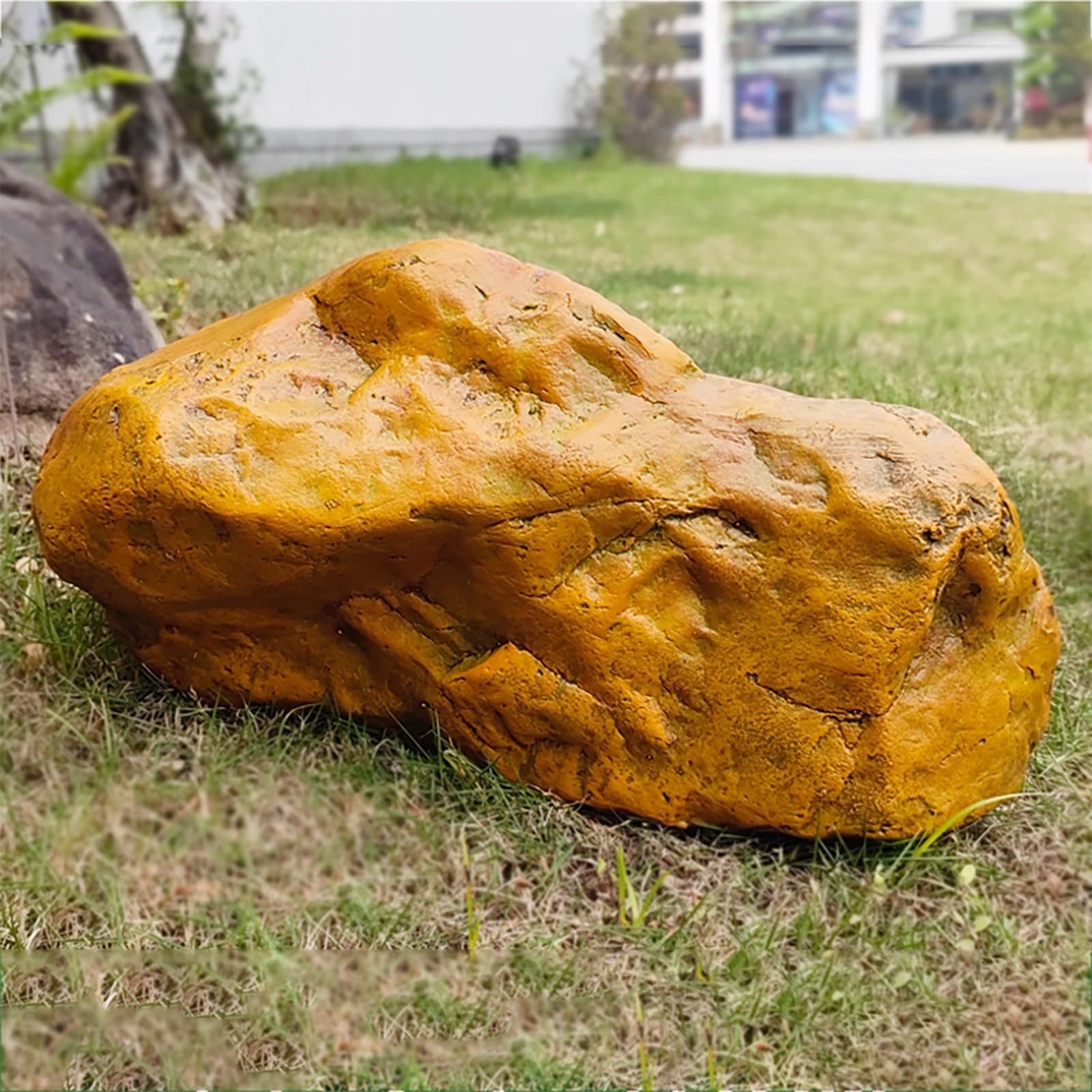 SDCFFC Artificial Landscape Rock Cover, Realistic Faux Boulder Enclosure for Outdoor Yard and Garden Landscaping