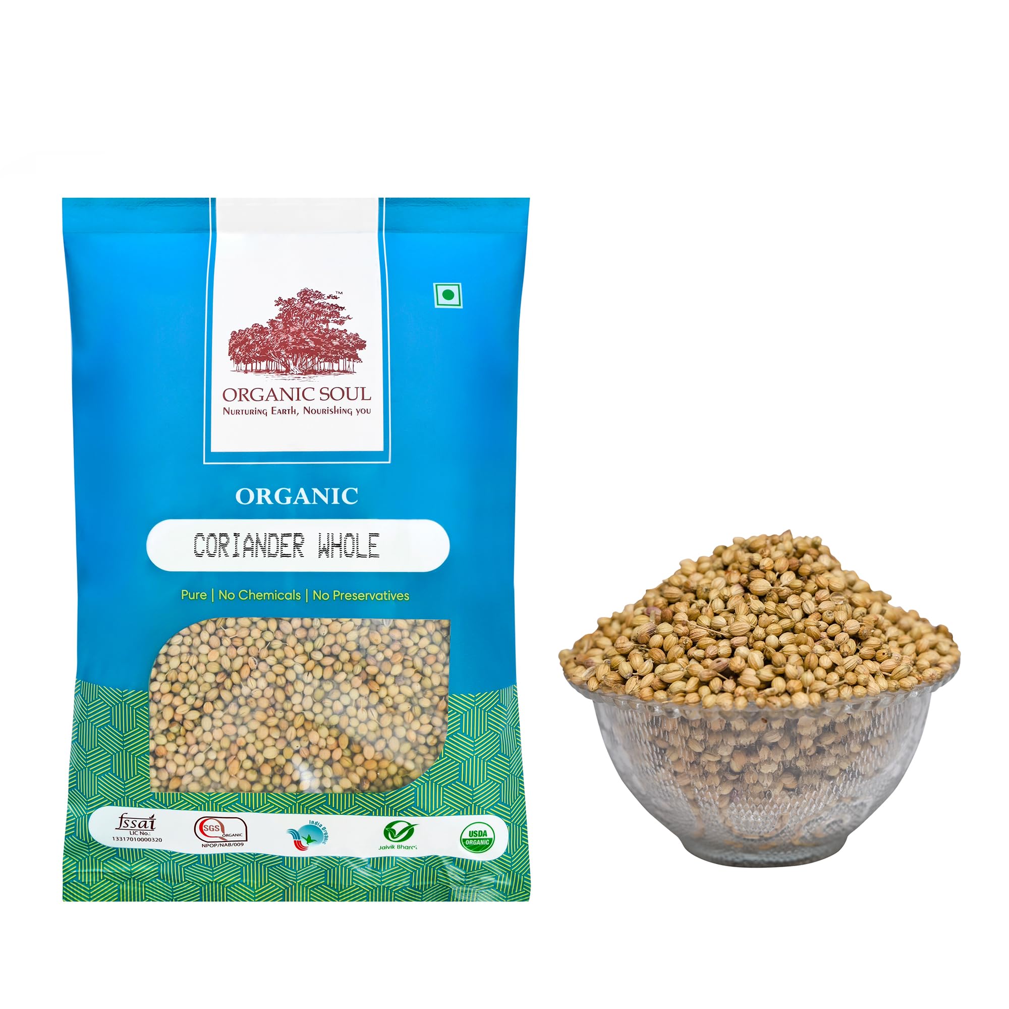 Organic Soul, Organic Coriander Seeds Whole | Dhaniya Whole,100 Gram 100% Organic (B083VSQQZJ) Amazon Price History, Amazon Price Tracker