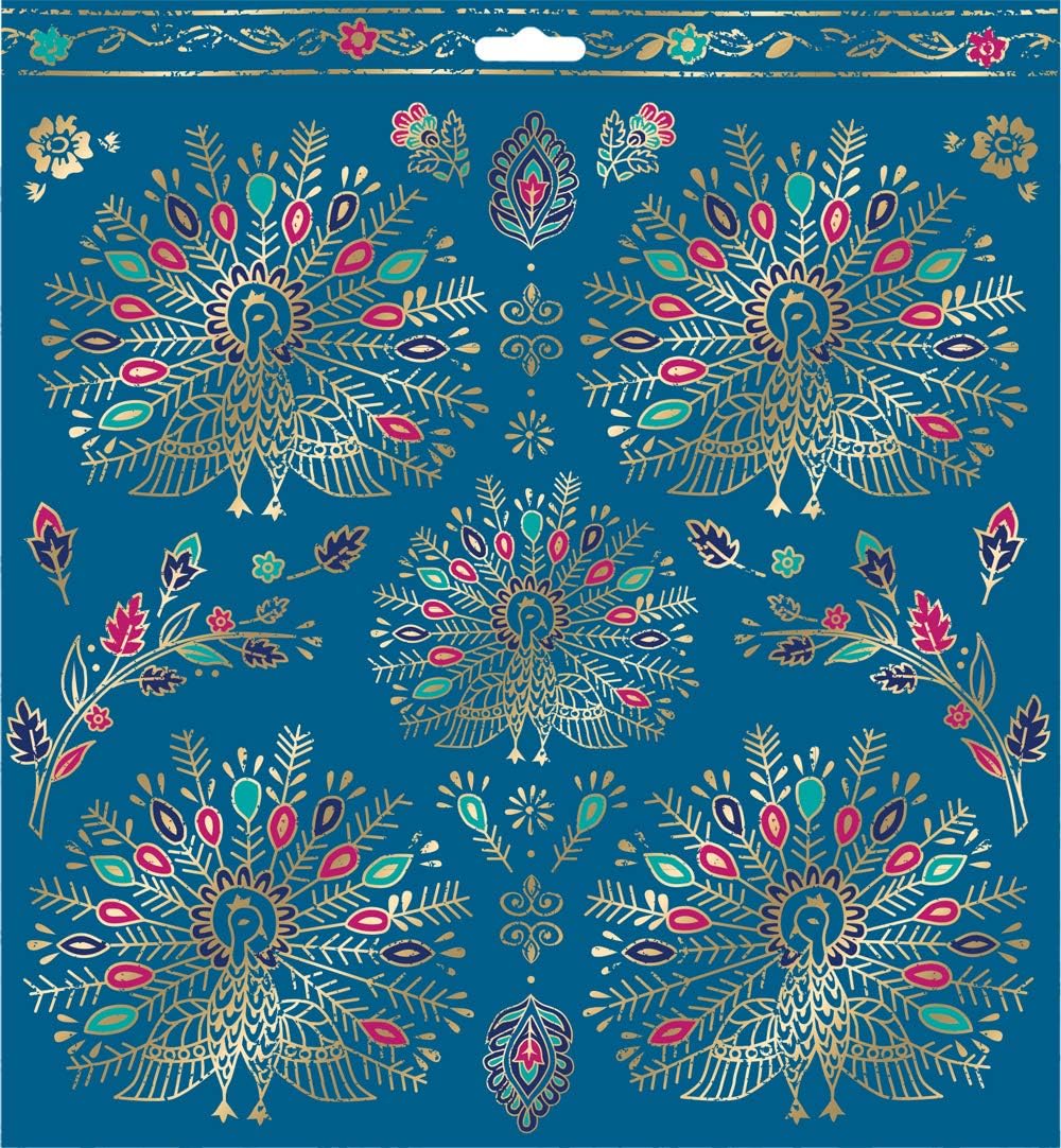 docrafts PMA 160276 Eastern Opulence Pad, 15.7 x 2 x 17.7 cm, Magenta/Teal/Navy/Blue, 2 Pack