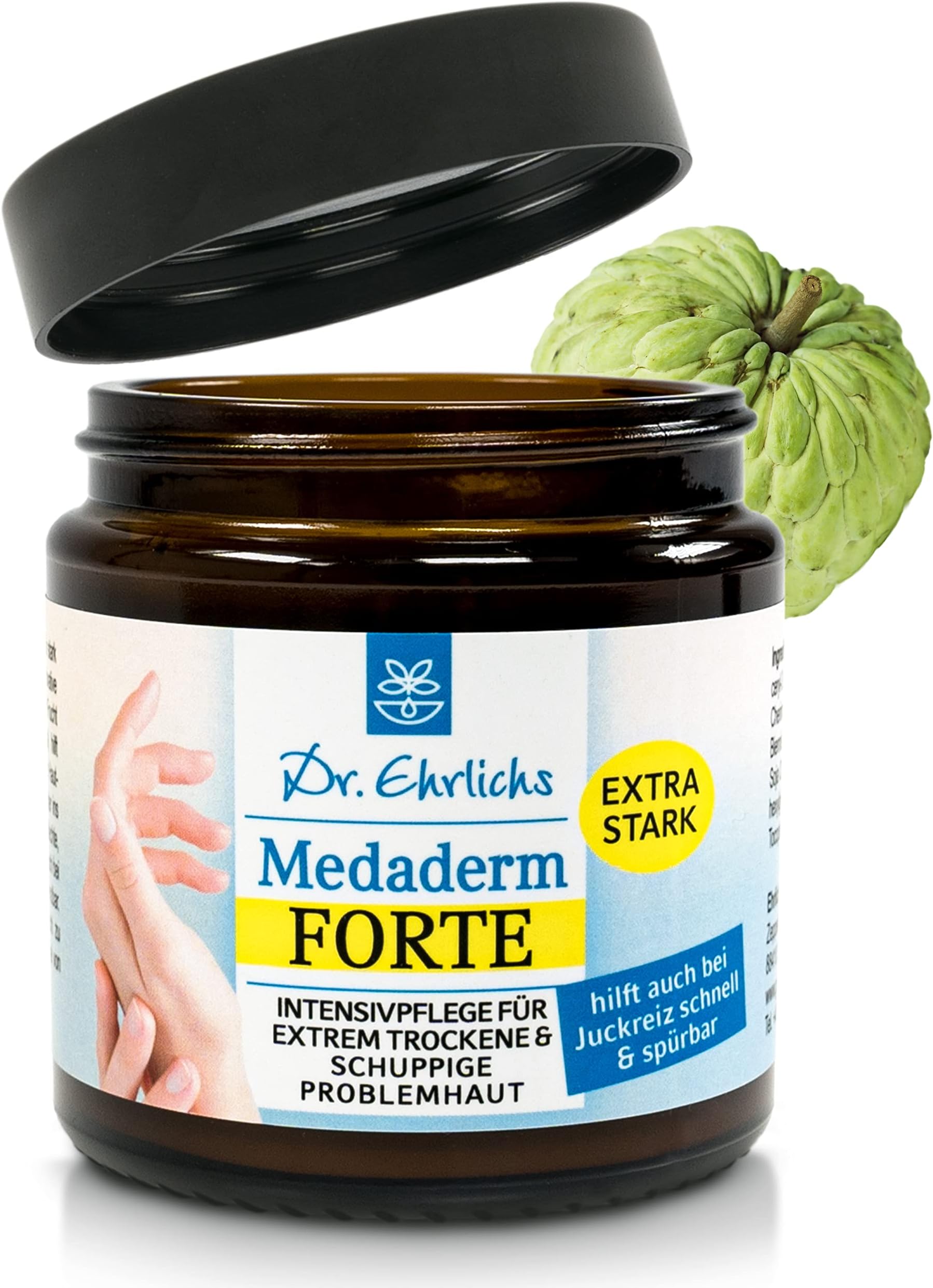 Dr. Ehrlichs Gesundkatalog Medaderm Forte 100 ml Intensive Care Ointment, Neurodermatitis Cream for Extremely Dry Skin, Eczema and Psoriasis - Extra Strong