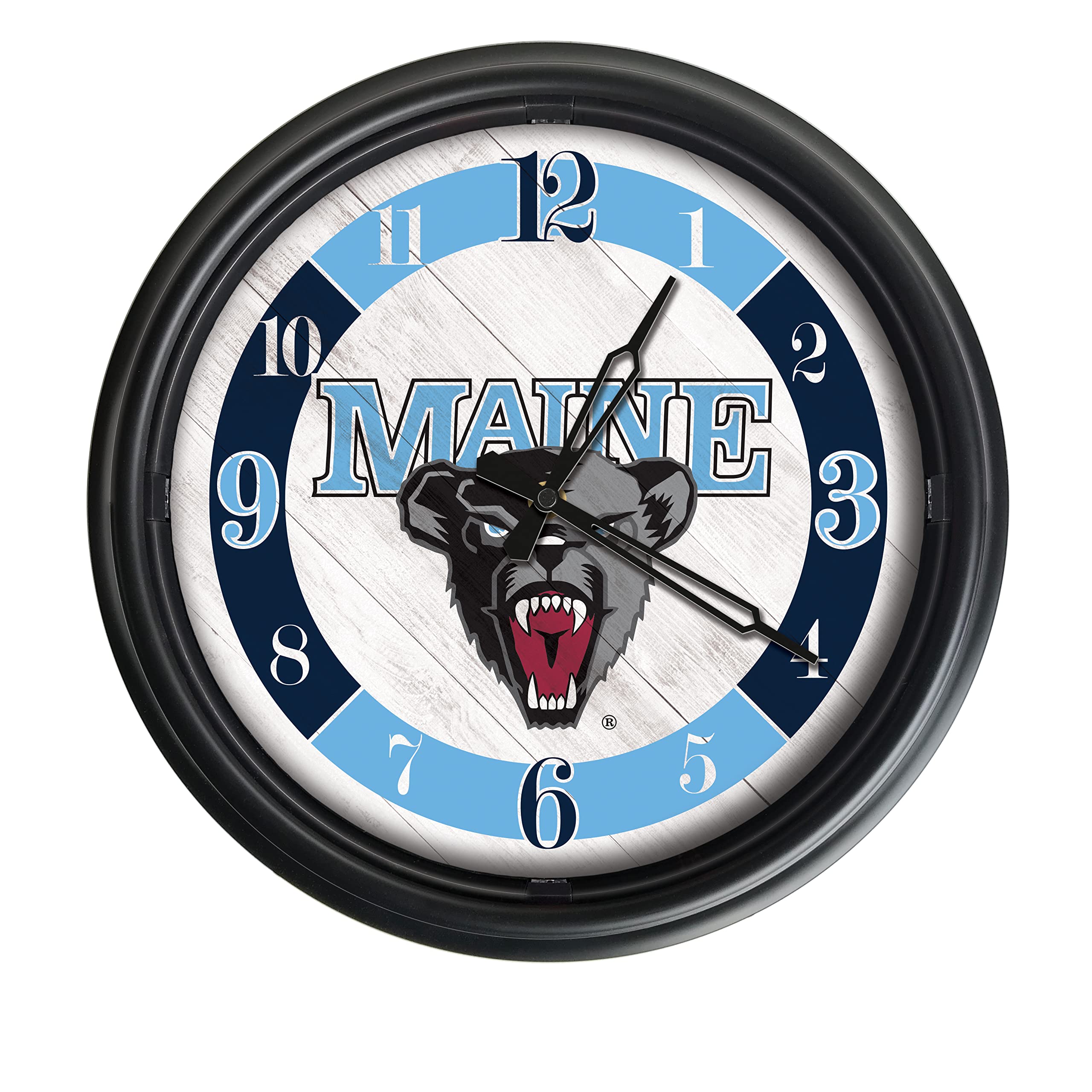HBS University of Maine Indoor/Outdoor LED Wall Clock