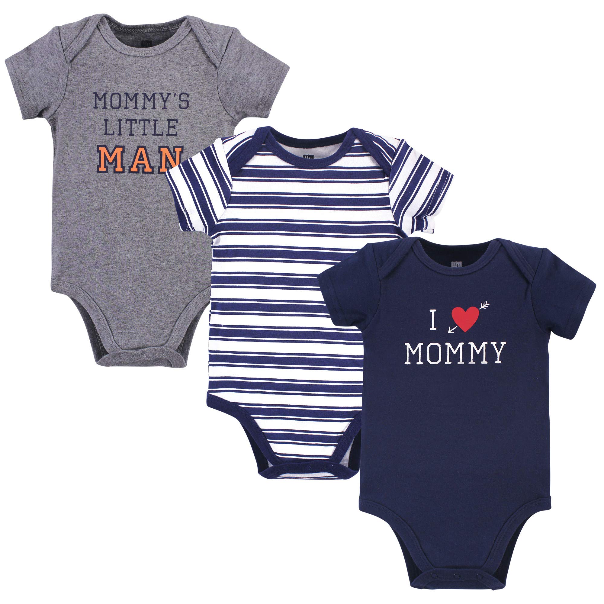 Hudson Baby Unisex Baby Cotton Bodysuits Baby and Toddler T Shirt Set Boy Mommy 0-3 Months US