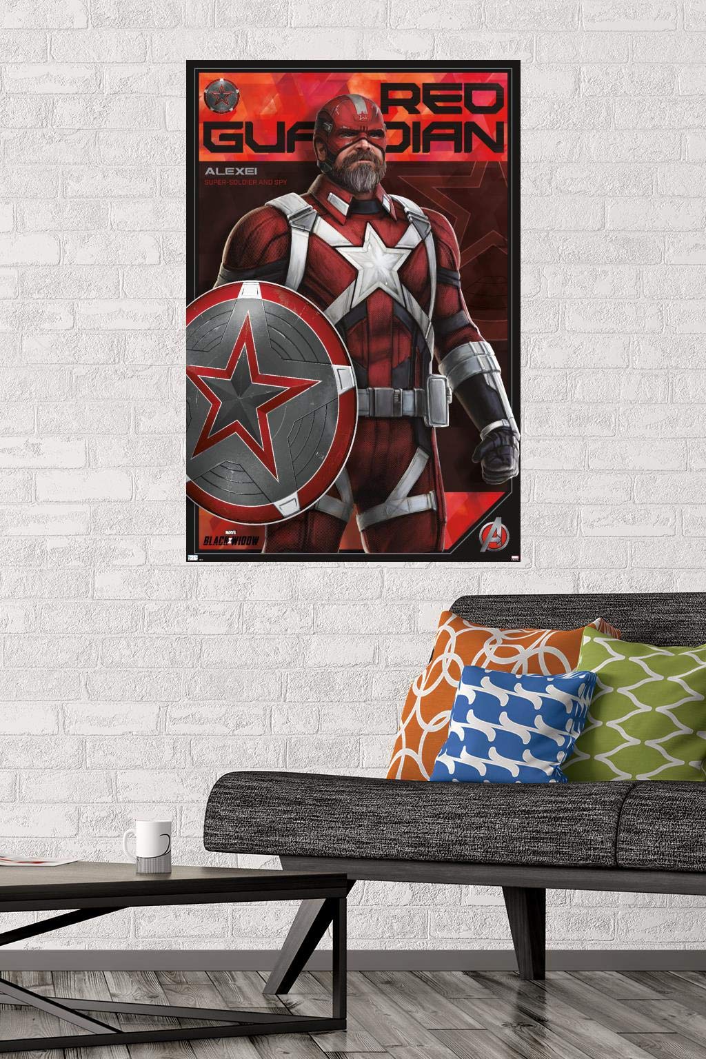 Amazon.com: Trends International Marvel: Year of The Shield - Red