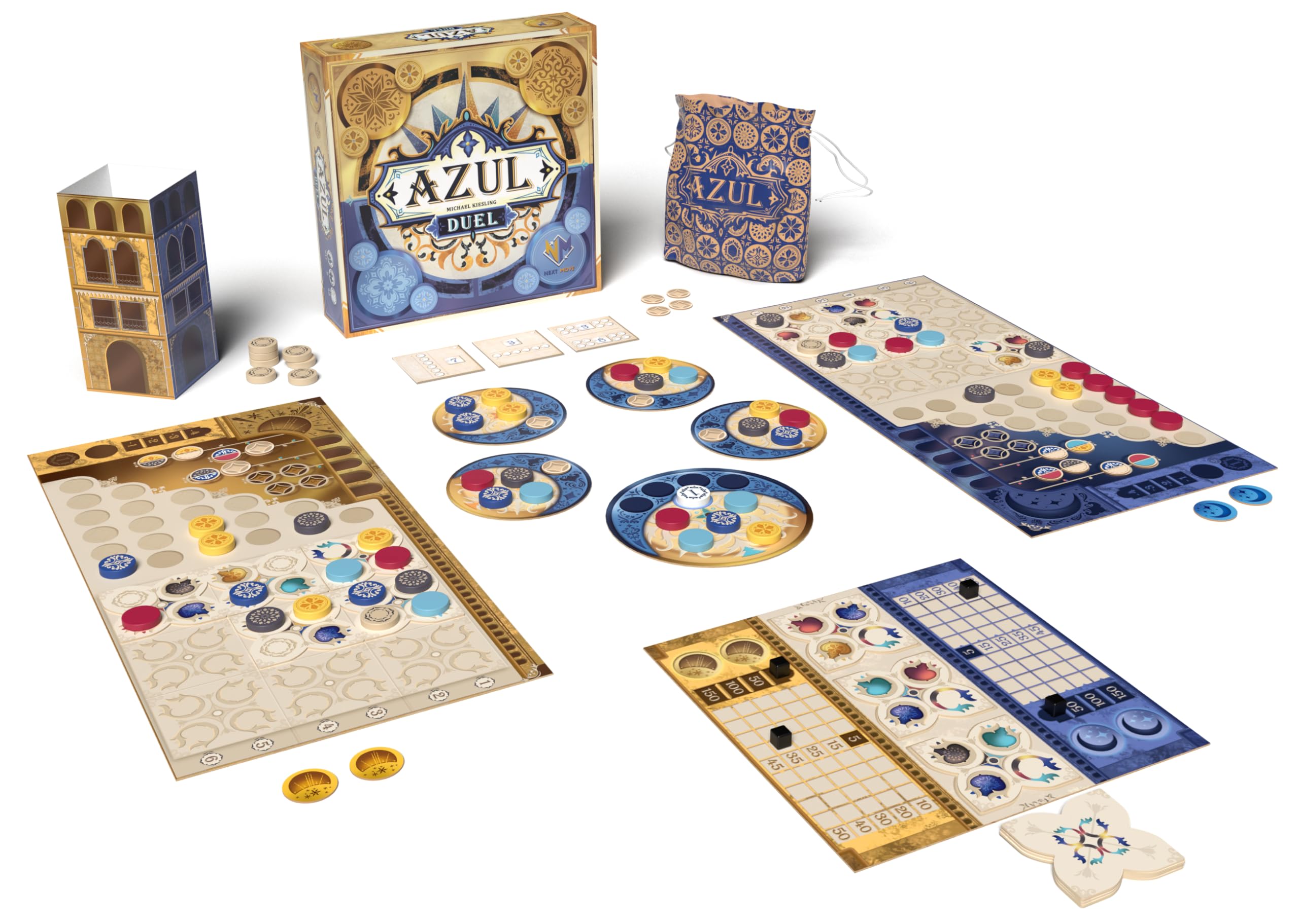 Asmodee Azul Duel, Italiano, Gioco da Tavolo Tattico per Due Giocatori,10+ Anni