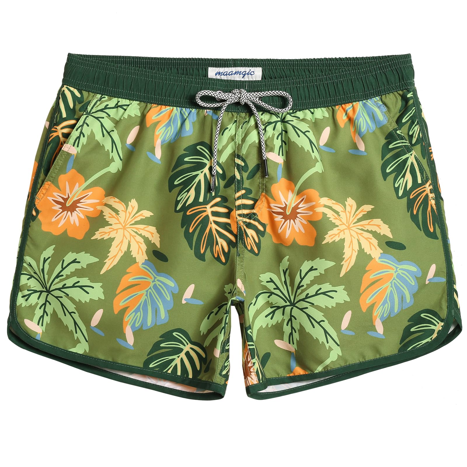 MaaMgic Bañador Hombre de Natación Secado Rápido Interior de Malla Pantalones Cortos d'Aire Vintage 80s 90s — view 7