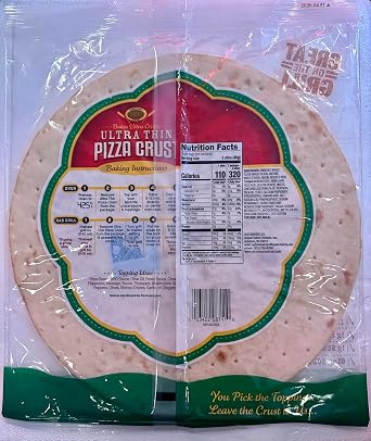 Golden Home 266897 12 in. 14.25 oz Crust Pizza Ultra Thin - Pack of 10