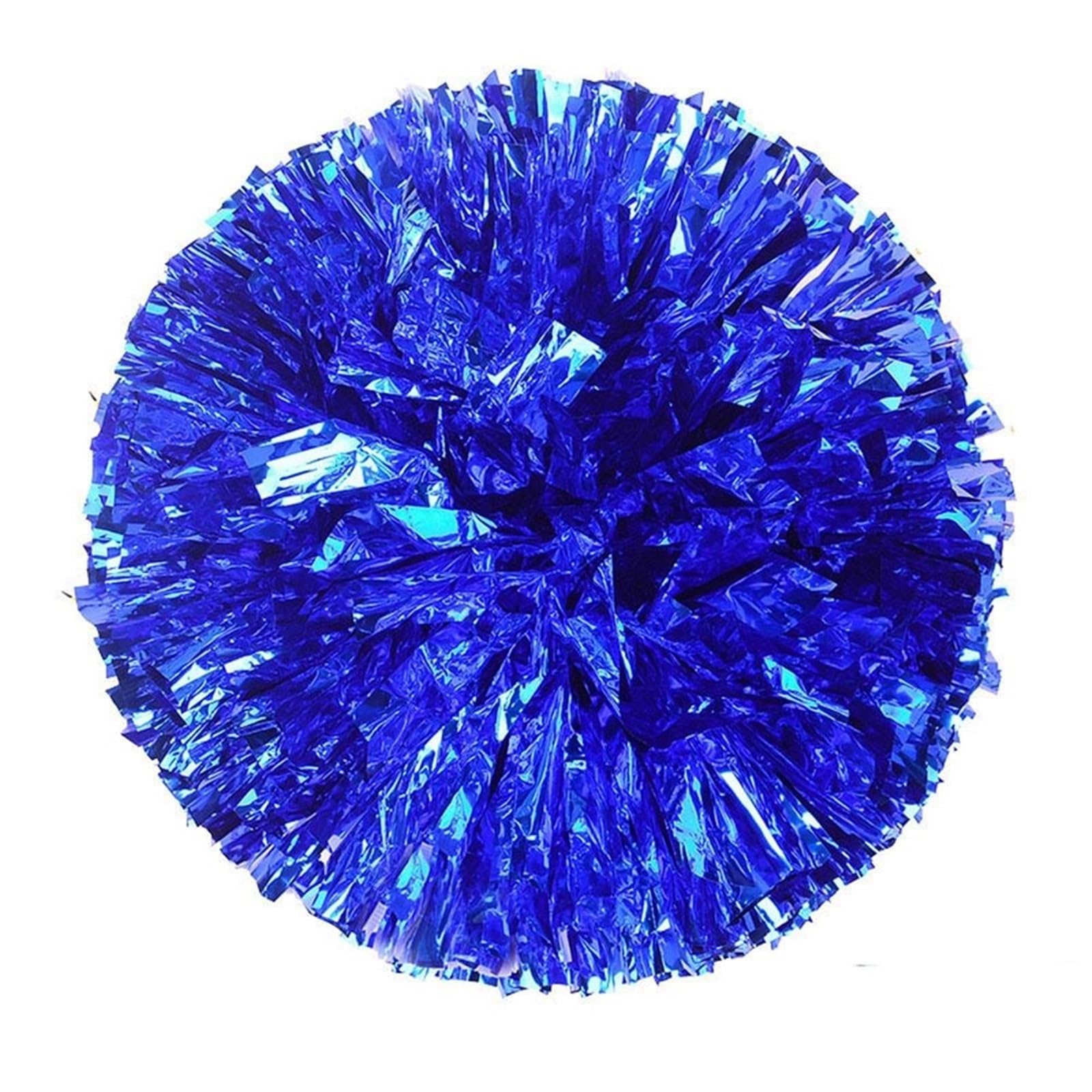 Cheerleader Pom Poms Costume Double Hole Handle Fancy Dance Party Decorator Cheerleading Cheering Ball Cheerleader Pom Poms Club Sport Supplies(Blue)