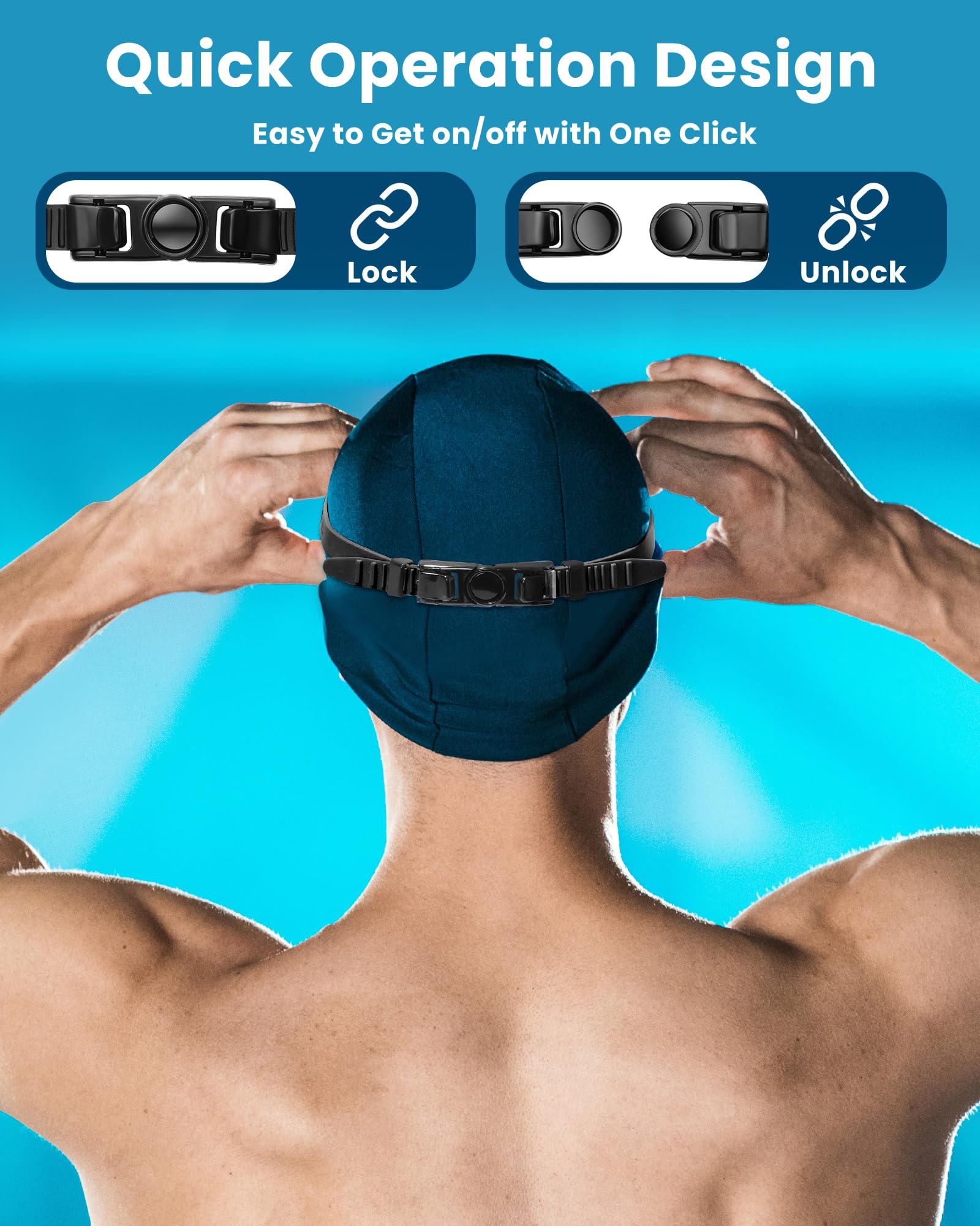 Freela Gafas de natación polarizadas unisex para adultos, protección UV400, antivaho, visión clara de 180°, para hombres, mujeres y jóvenes
