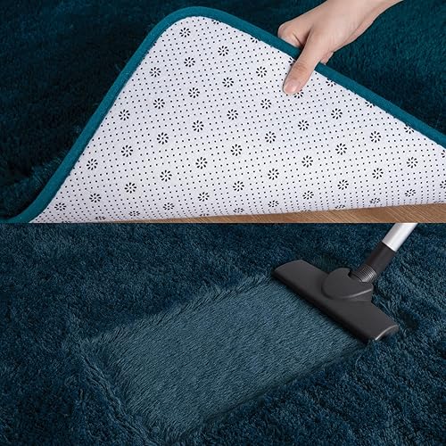 Vista 81 de Pacapet Alfombras esponjosas, alfombras peludas de felpa beige para sala de estar, dormitorio, alfombra mullida para habitación de los niños