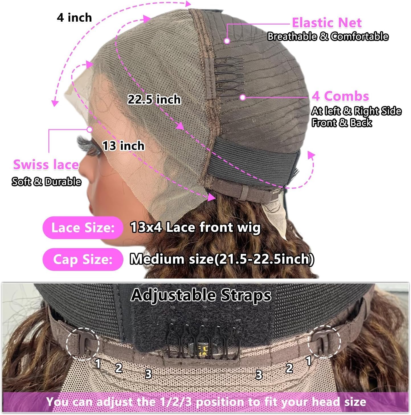 Deep Curly 13x4 Lace Bob Wig Human Hair Perruque Femme Bouclés 10 Pouces