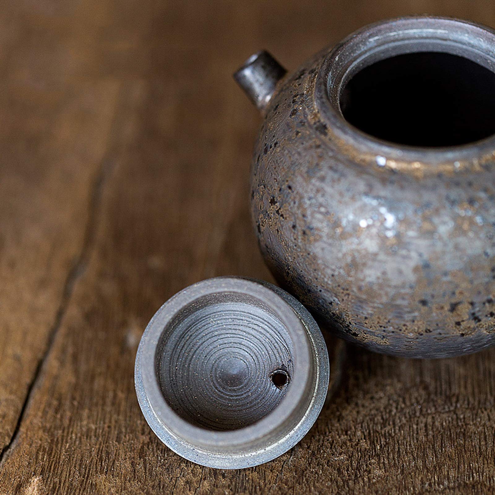 Mini Théière En Céramique Mignonne - Style Kung Fu Chinois - Dimensions ~7x4,5x4 Cm - Décoration Maison Ou Bureau - Pour Collection Ou Petit Usage - 8