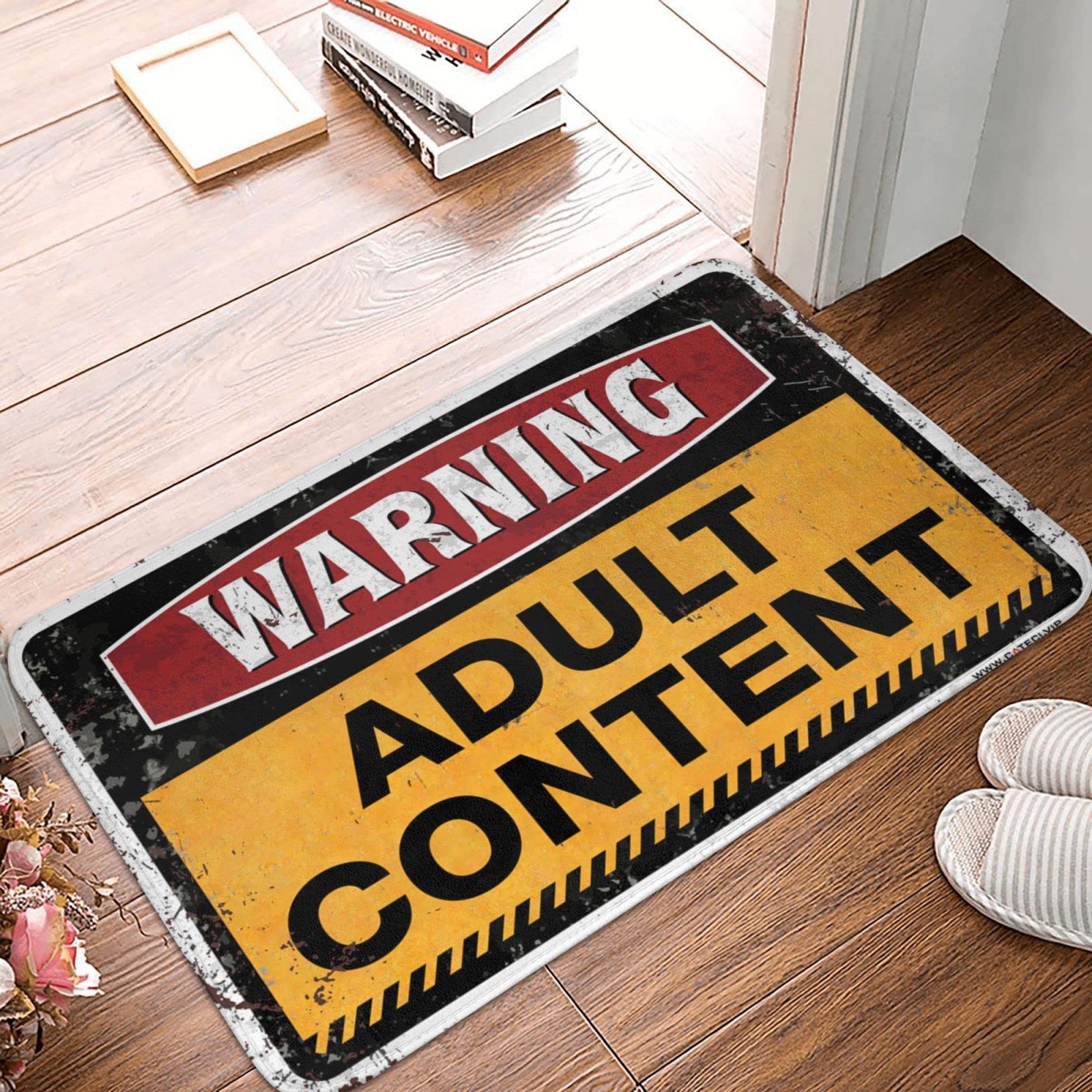 Tapis de bain de ferme COTECI 65x90 cm humour pour entrée de douche et décoration de chambre