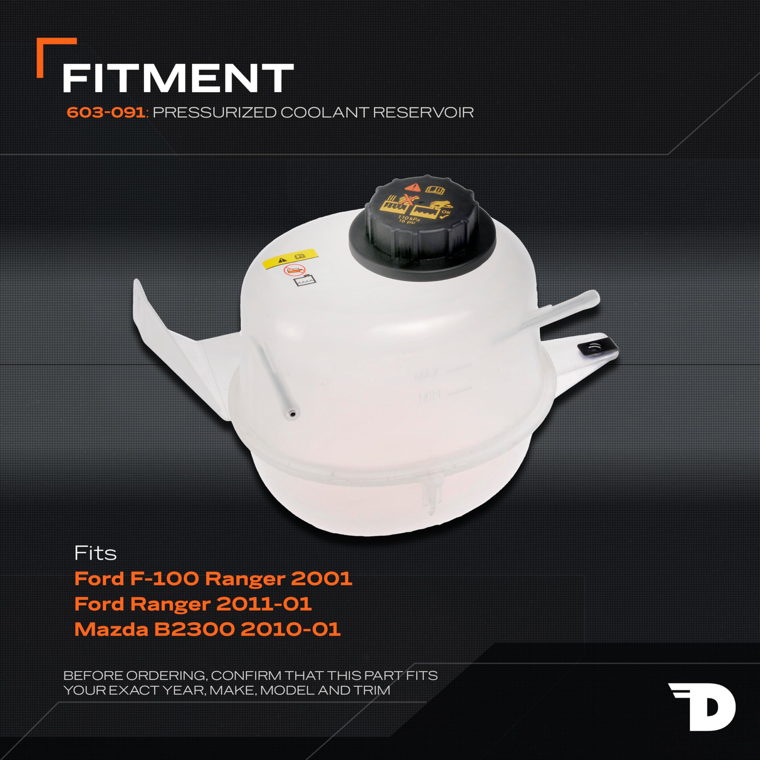 Dorman 603-905 Power Steering Reservoir - View #6
