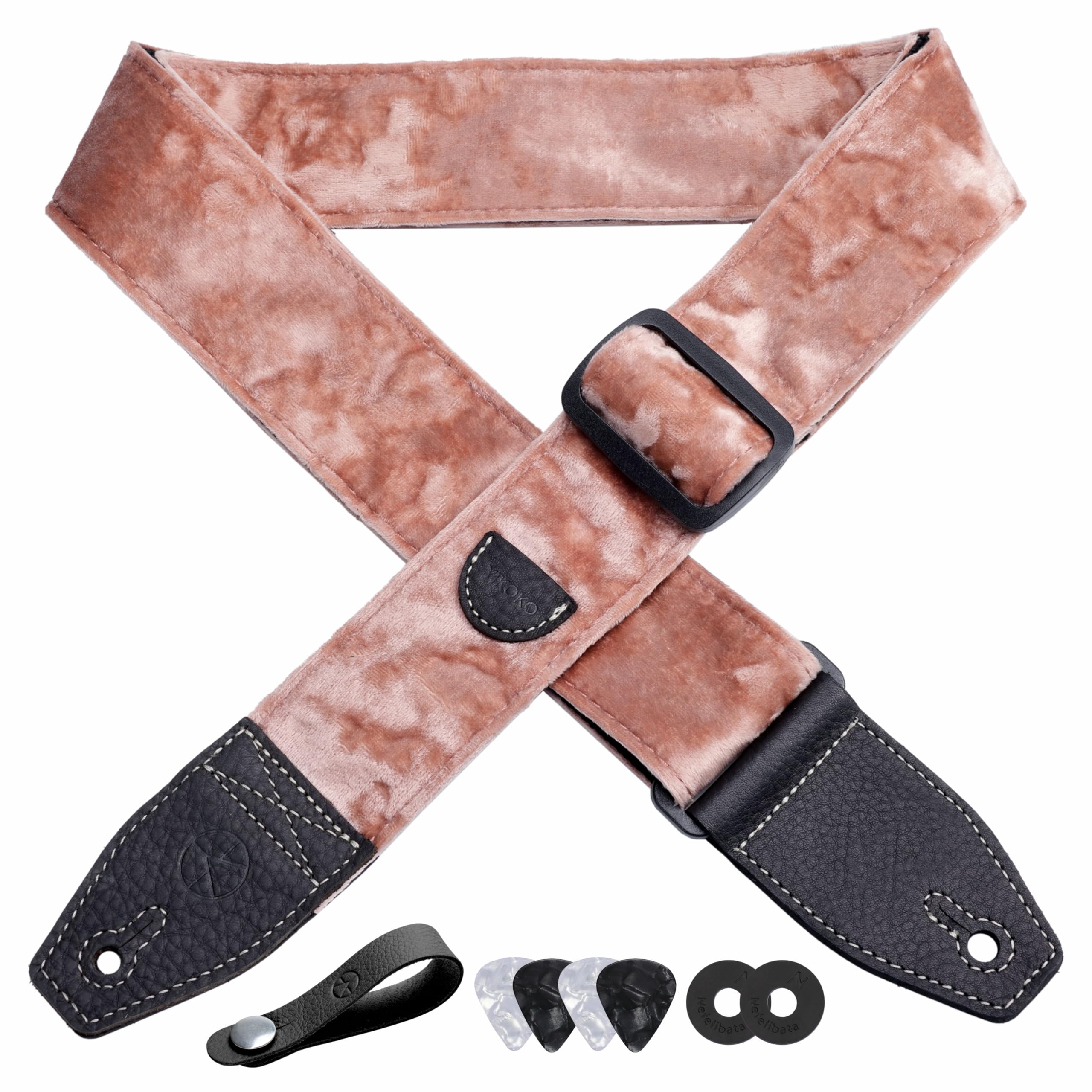 YIKOKO Velvet Guitar Strap