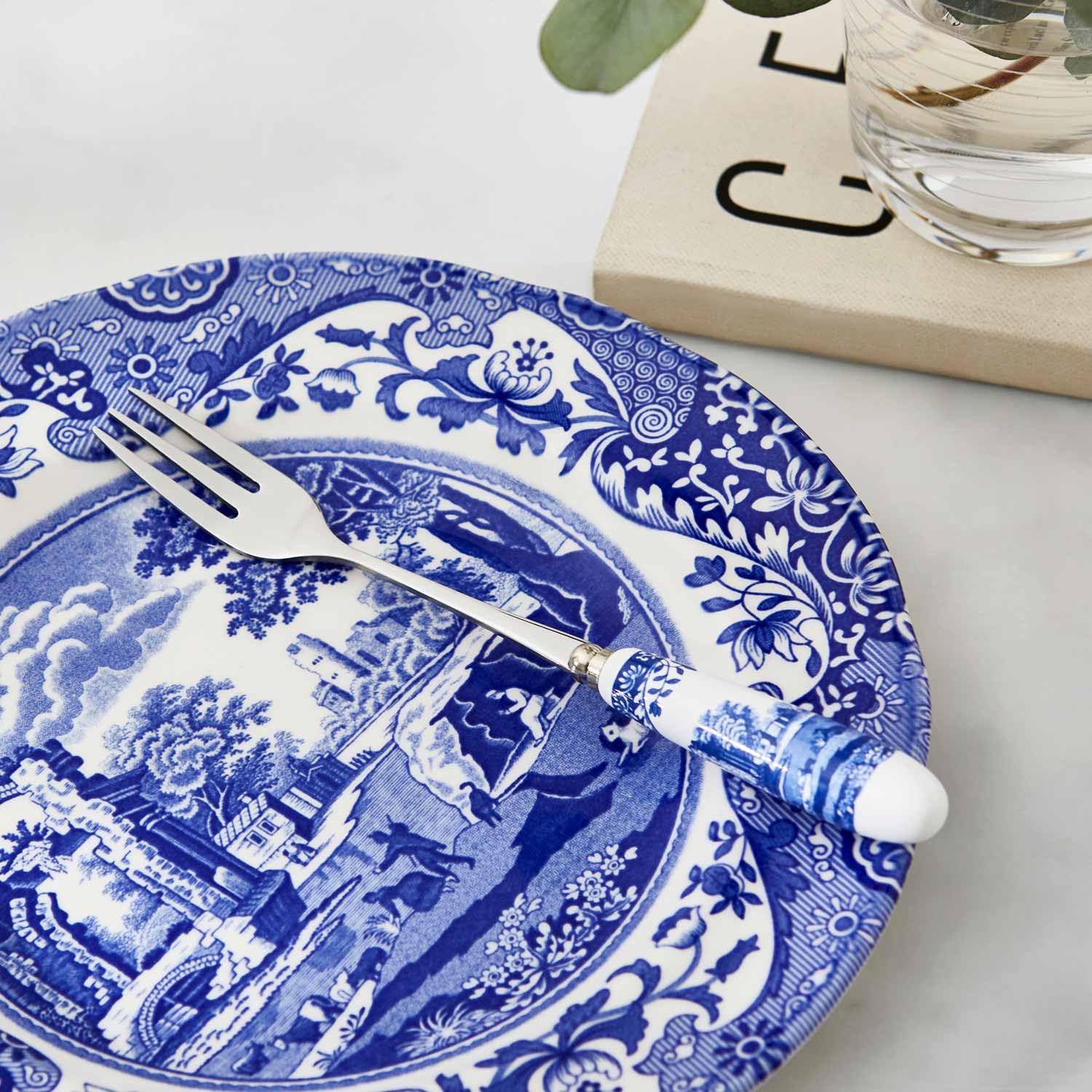 Spode Blue Italian Pastry Dessert Forks - Blue & White, Set of 6 — Amazon image 3