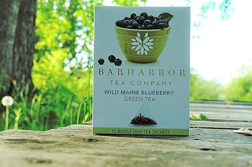 Miniatura 5 de Box of Maine Bar Harbor Tea Company - Surtido, orgánico, totalmente natural, paquete de 4, 60 bolsas de té (té de arándanos salvajes de Maine, té