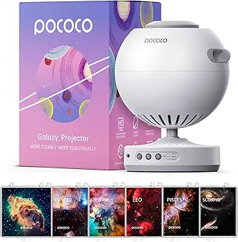 POCOCO Galaxy Projector + Realistic Constellation-2 - Discs (6 Pieces)
