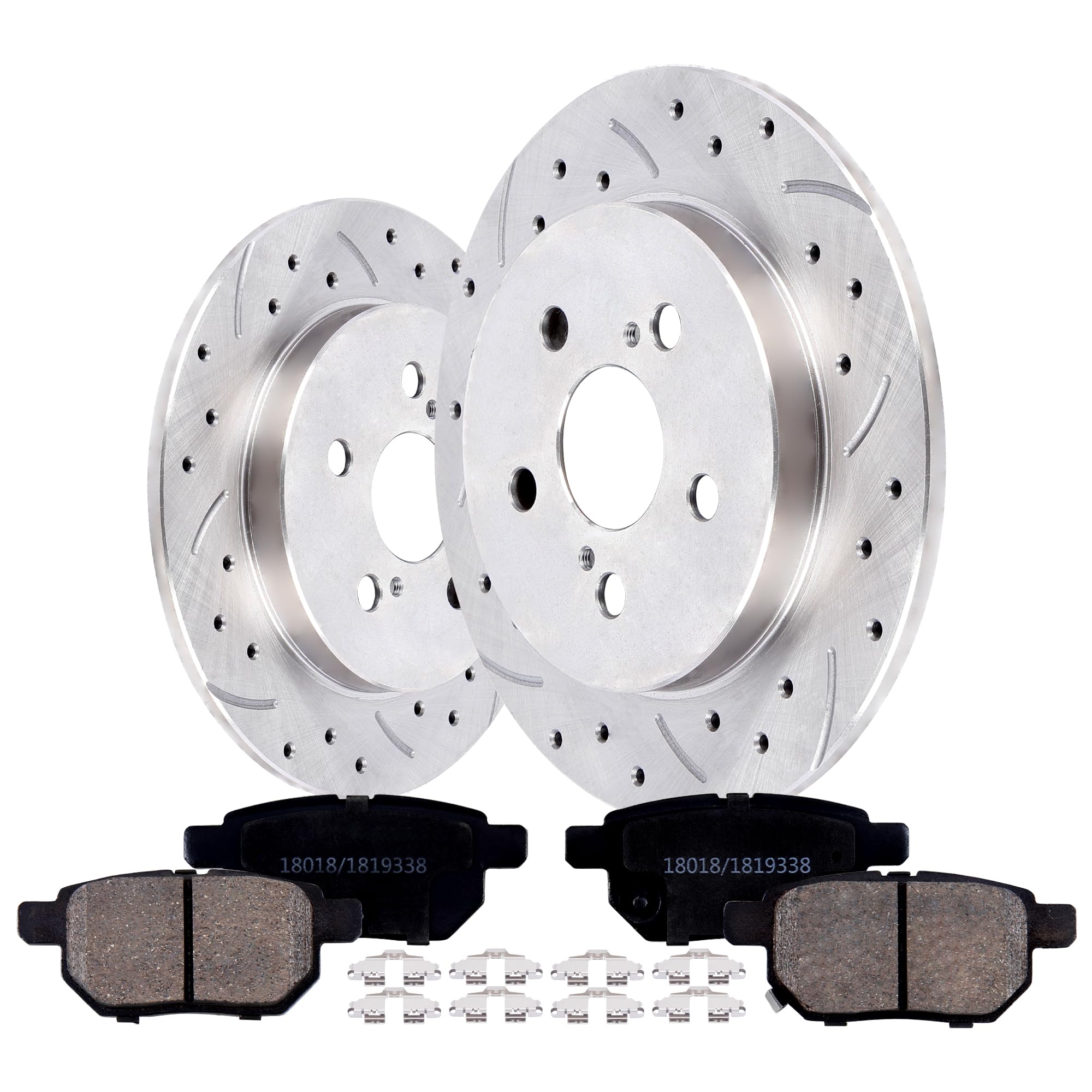 Photo 1 of *HEAVY* VIPCAR Rear Brake Pads and Rotors Kit for Toyota Corolla 2009-2019