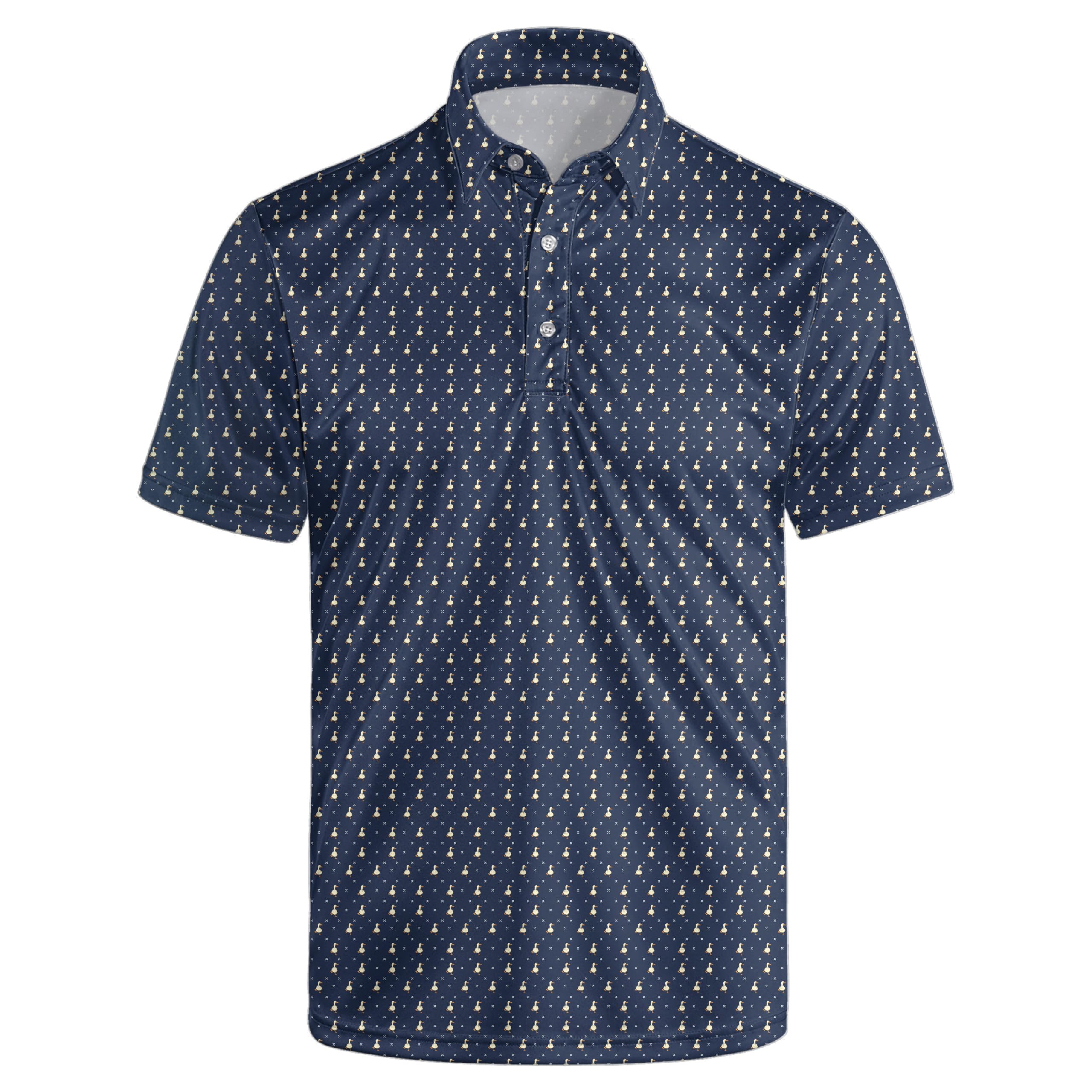 Mens Funny Golf Polo Shirts Short Sleeve Quick Dry Polo Shirts