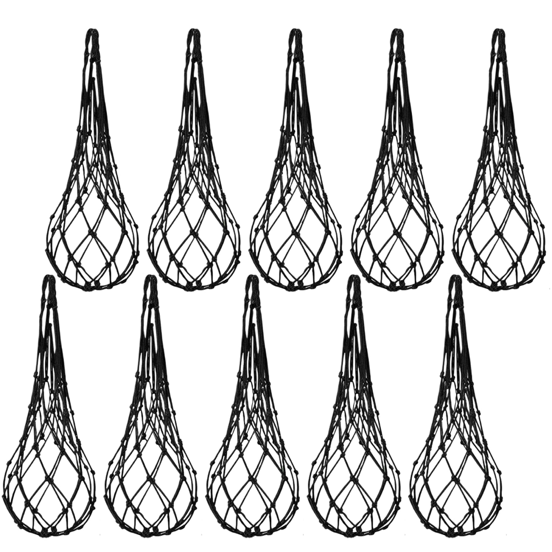 10Pcs Fruit Hammock 23.6 Inch Heavy Duty Melon Hammock Hanging Thickened Watermelon Nets Crochet Melon Cradles for Cantaloupes Pumpkins Cucumbers More, Fruit