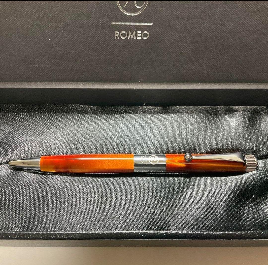 伊東屋ロメオNo.3 イタリアンアンバー細軸 細軸 ロメオ no3 イタリアン