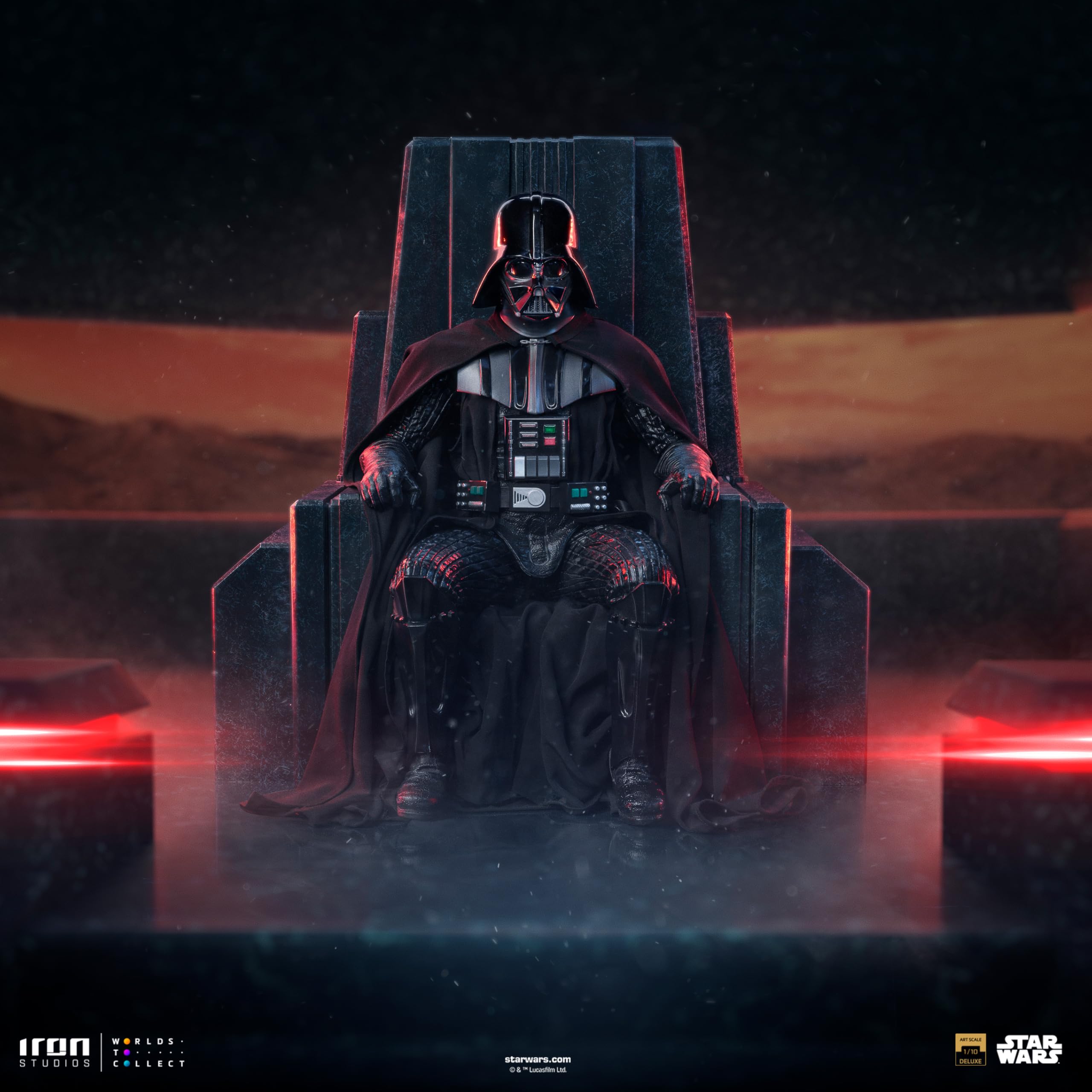 Star Wars Art Scale statuetka 1/10 Darth Vader on Throne 18 cm