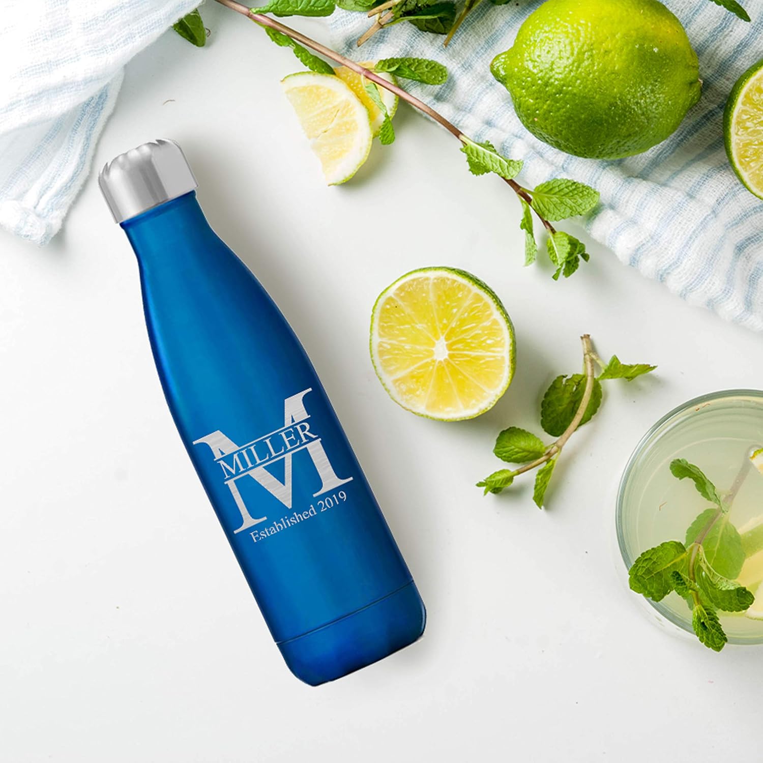 Personalized Steel Bottle 17oz (Blue)