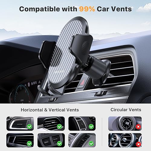 Miniatura 7 de Miracase Soporte universal 3 en 1 para teléfono celular para tu automóvil, soporte universal de teléfono para salpicadero, ventilación de aire,