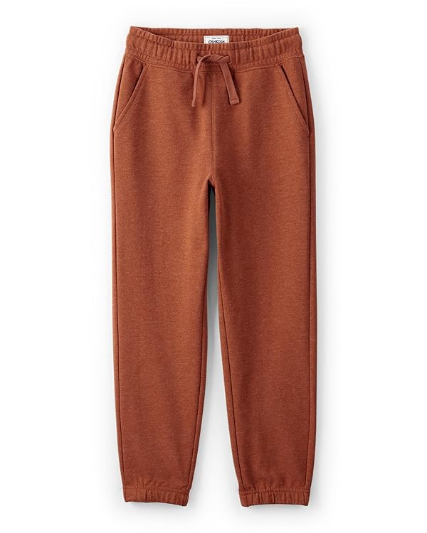 OshKosh B'Gosh Boys' Fleece Joggers, Brown, 7 by OSHKOSH B'GOSH - Used condition - US$11.18