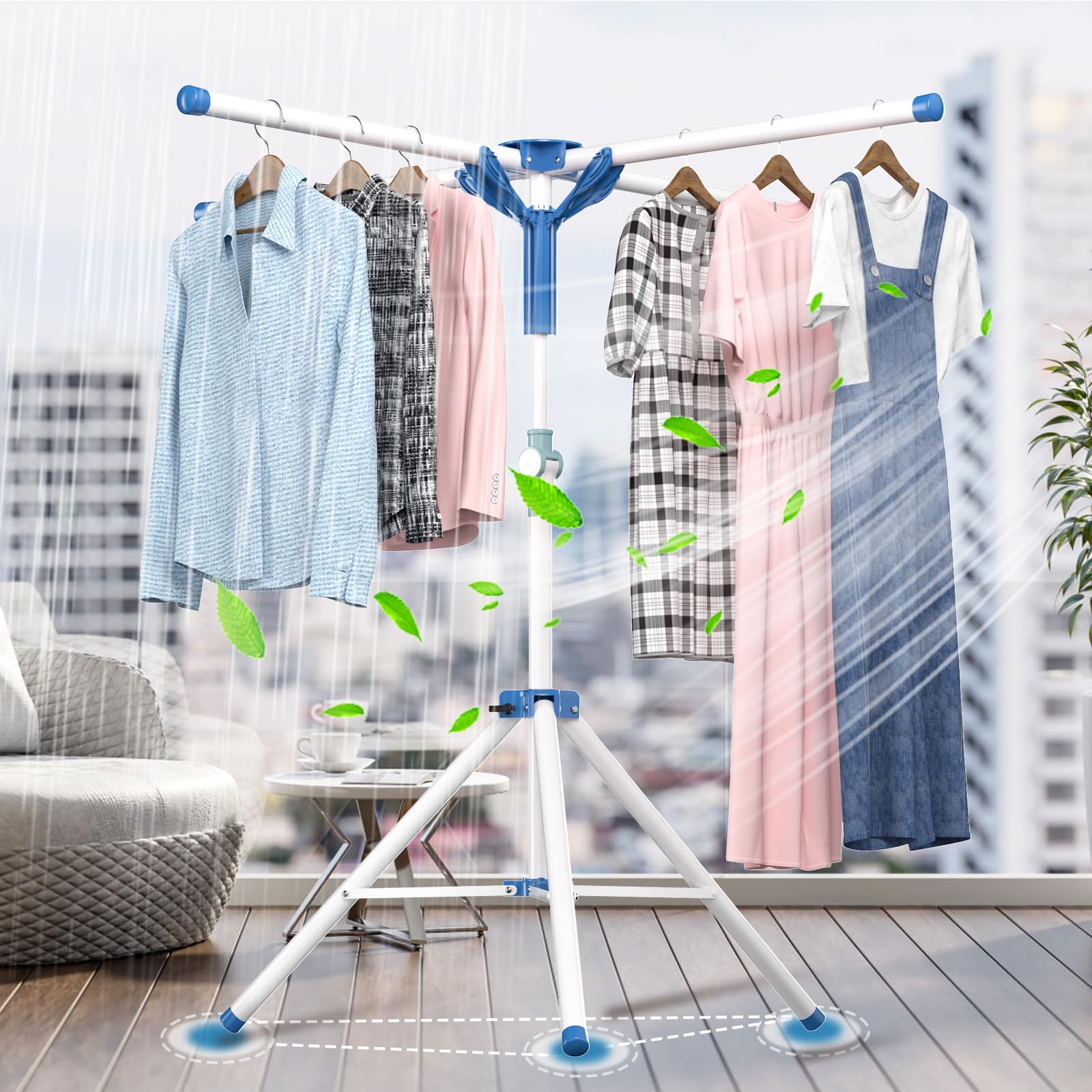 Tendedero Plegable Extensible 110-180cm Tenderetes de Ropa Vertical Exterior Interior Camping Balcon Tenderetes de Ropa Plegables