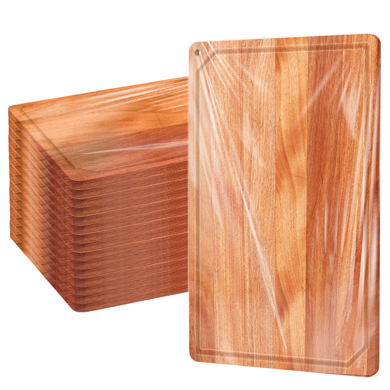 Eaasty 12 Set Extra Large Plain Cutting Board Bulk Heavy Duty Wood