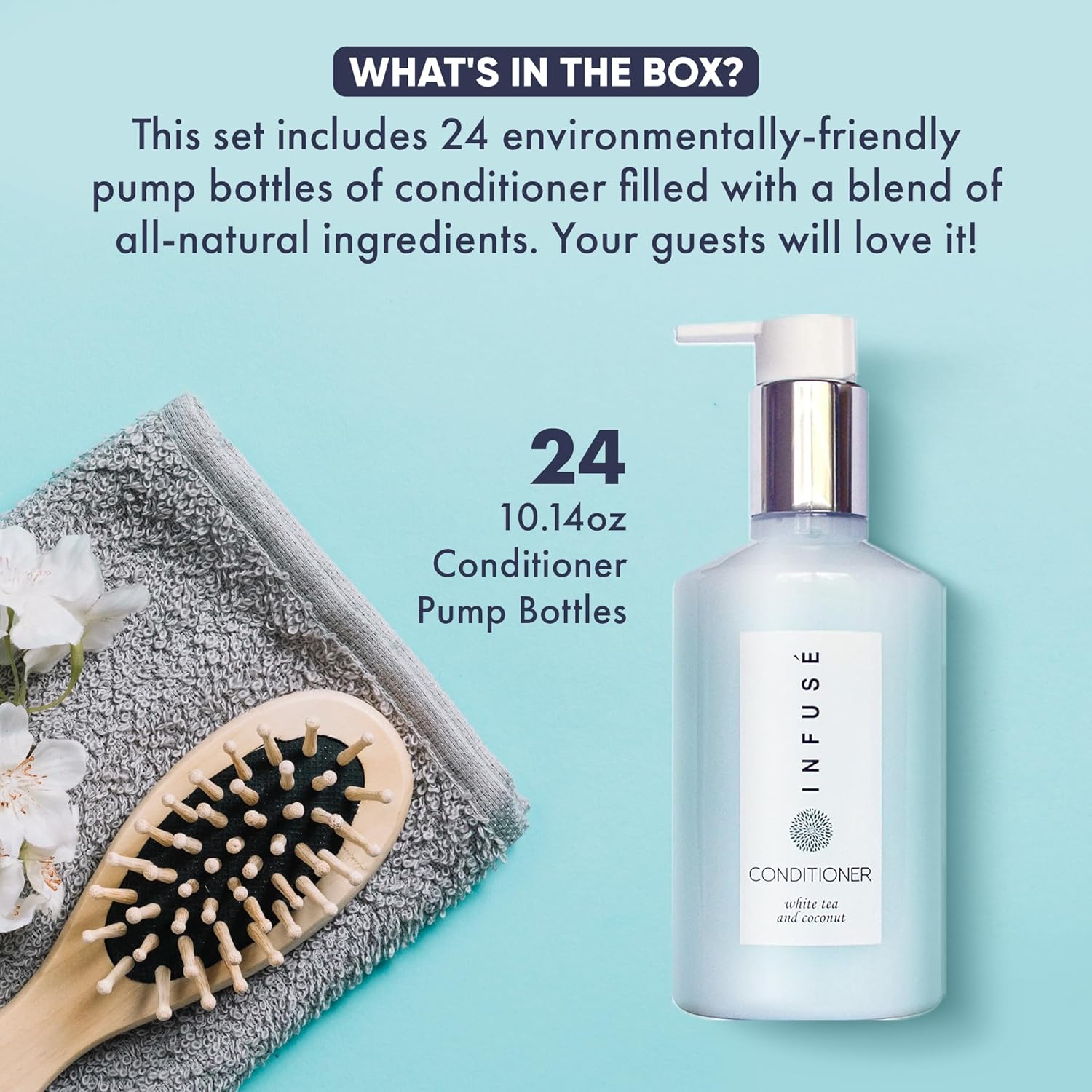 Terra Pure Infuse Conditioner, Retail Size Hotel Amenities, 10.14 oz. (Case of 24)