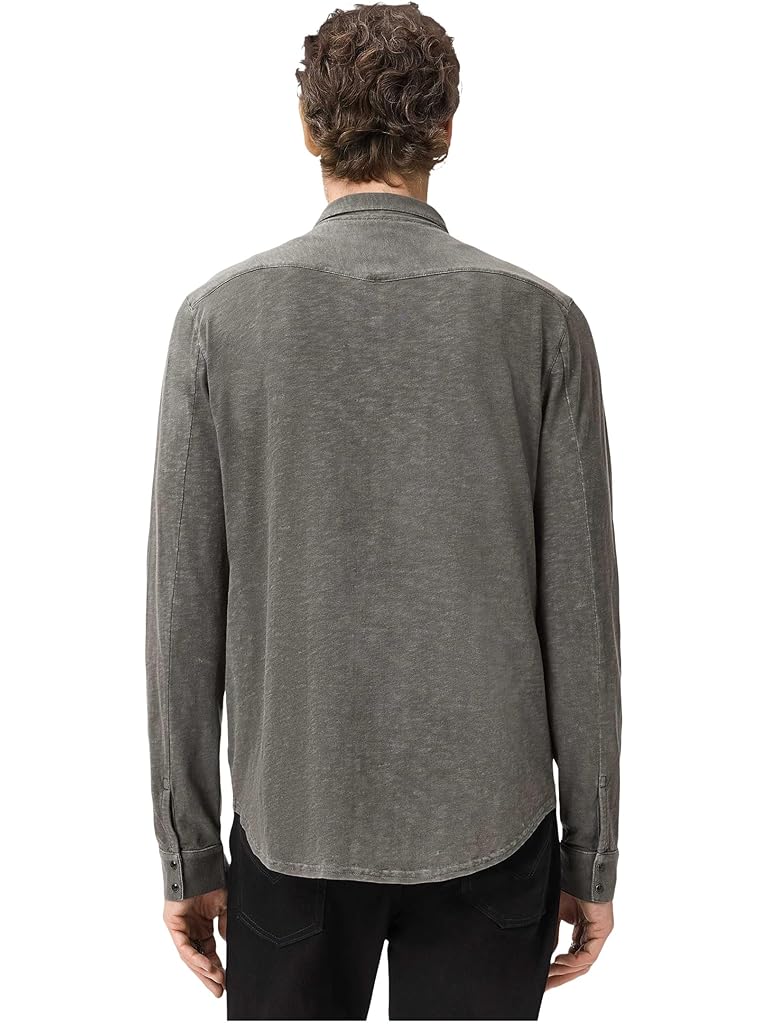 Black John Varvatos Arvon Knit Western Shirt K5061R25