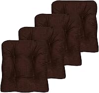 Vista 12 de Sweet Home Collection Cojines para Silla de Espuma Viscoelástica Triturada Almohadillas Premium Antideslizantes con Respaldo de Goma Microdot