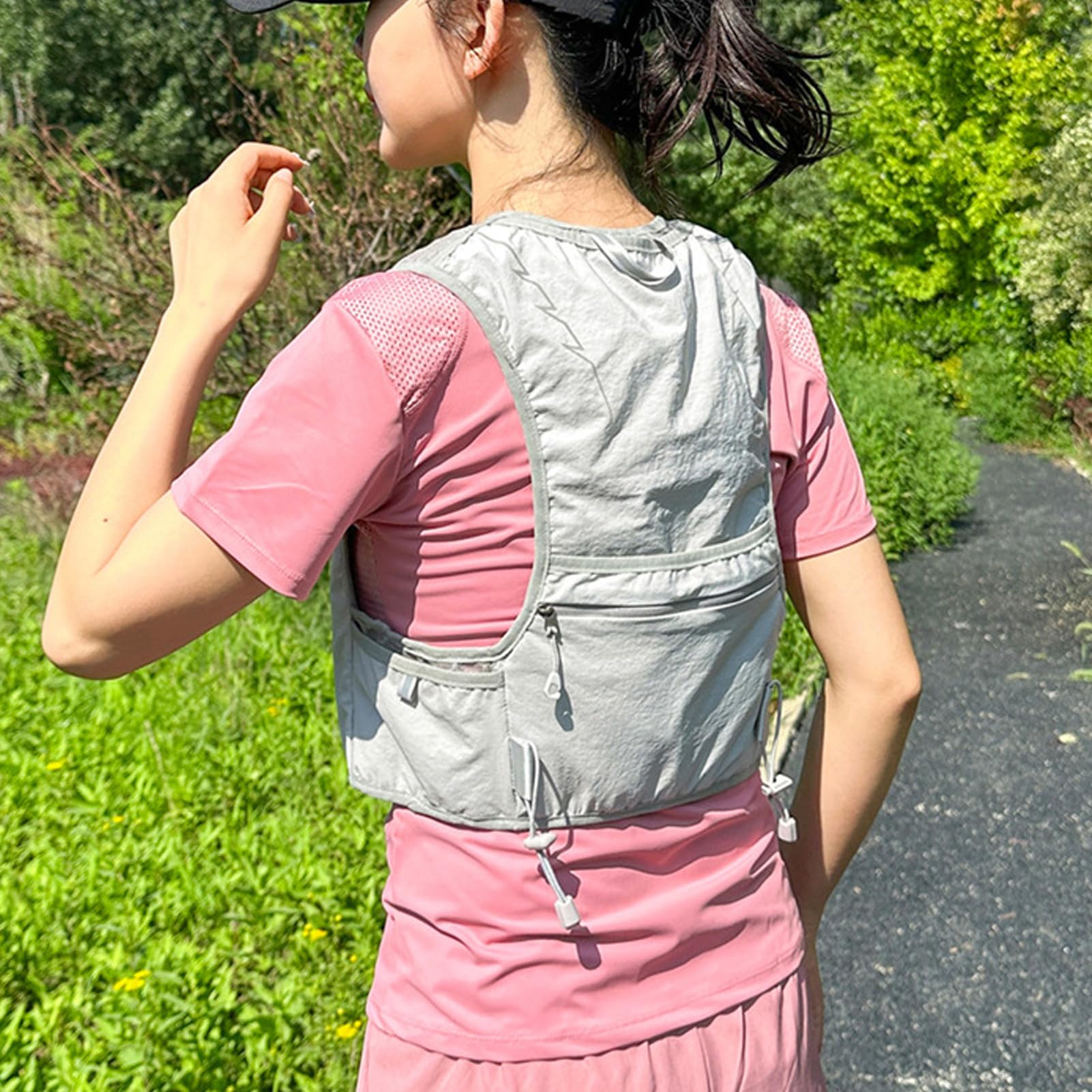Gilet de course avec poche d'hydratation, réglable, universel, pour homme et femme, escalade, randonnée, équitation, accessoires