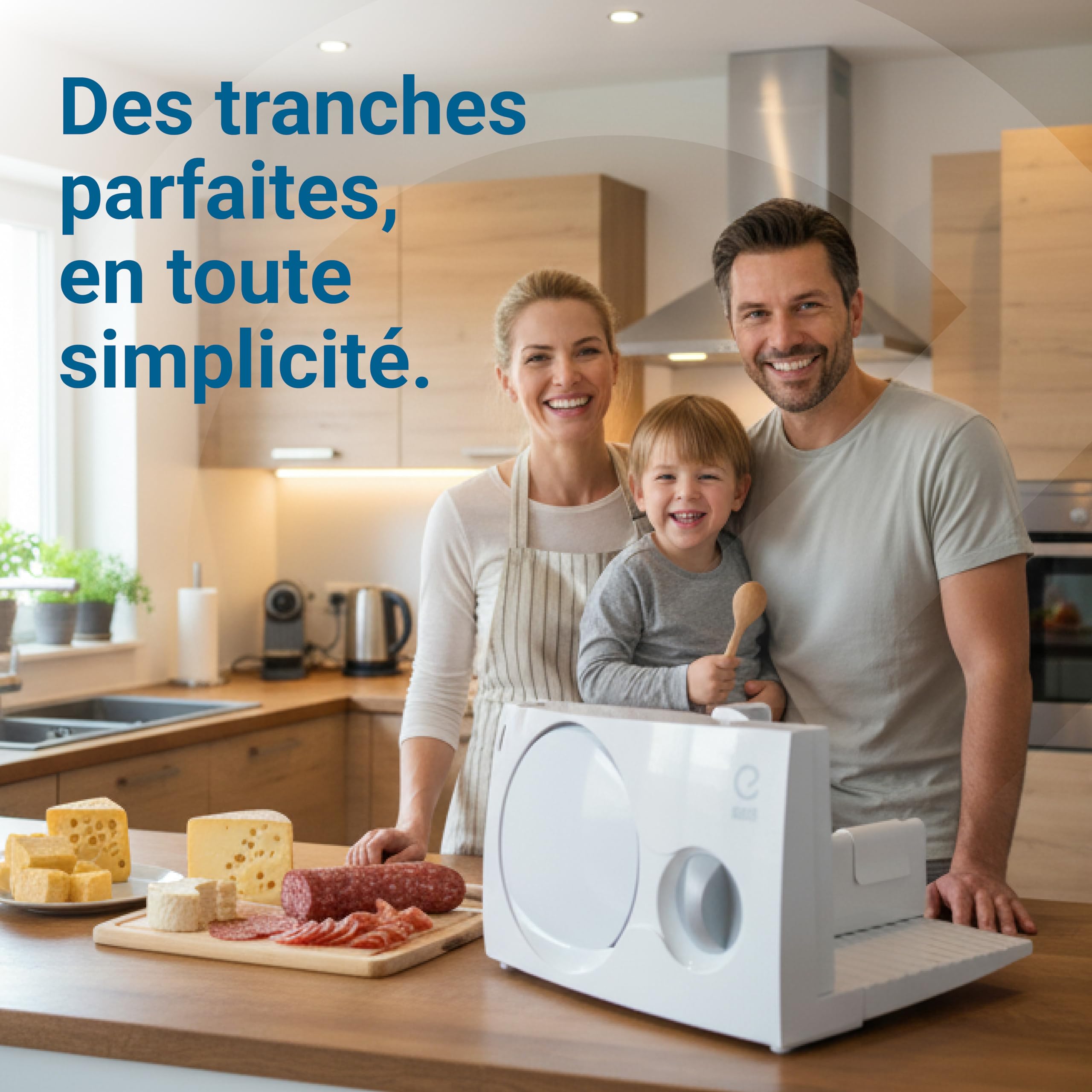 EUREL RS44 Trancheuse Électrique Blanche