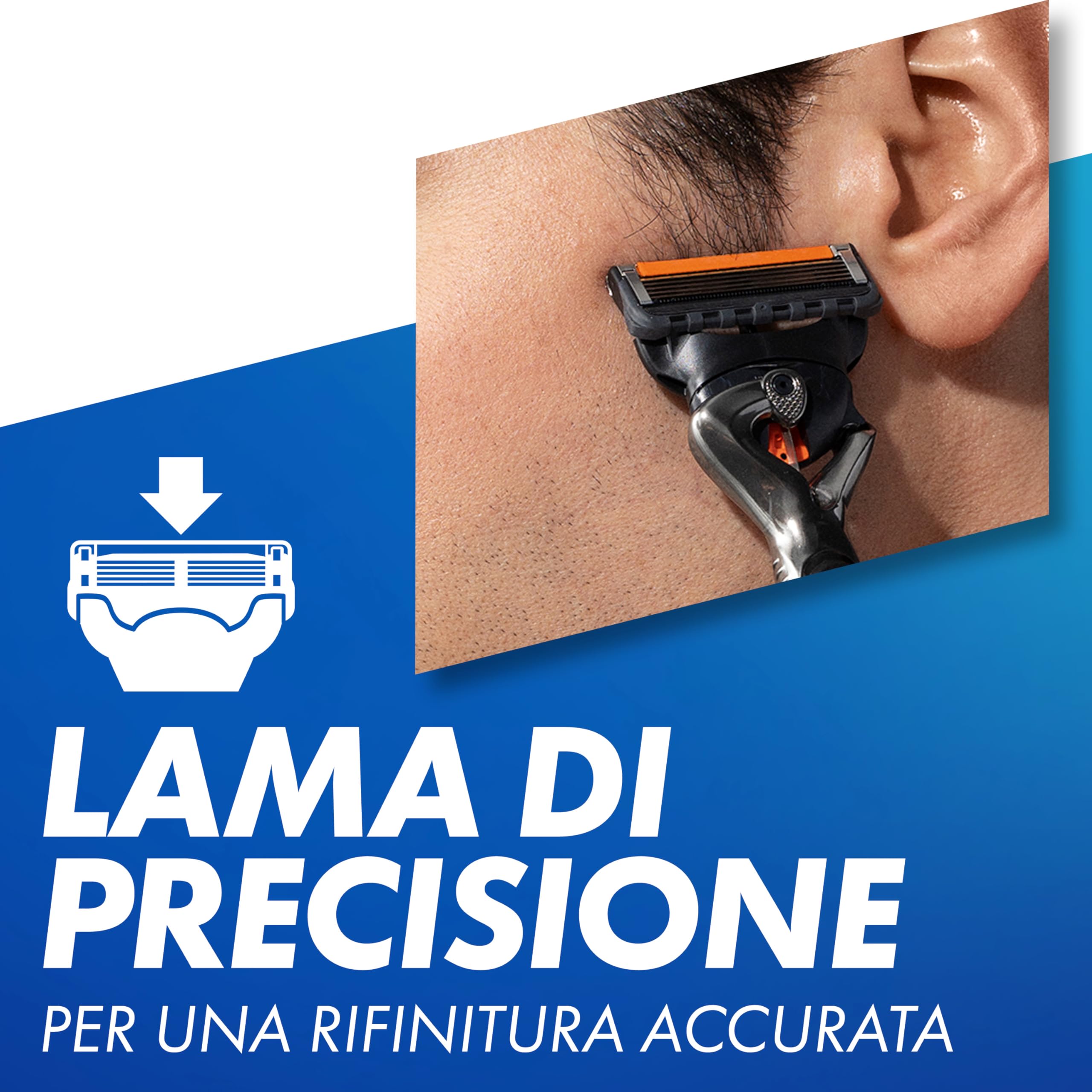 Gillette ProGlide Lamette di Ricambio per Rasoio da Uomo, 8 Ricariche, Progettato per una rasatura profonda, con striscia lubrificante