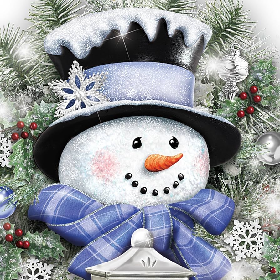 スノーマン クリスマス WELCOME WINTER Amazon.com: The Bradford Exchange Thomas Kinkade A Warm