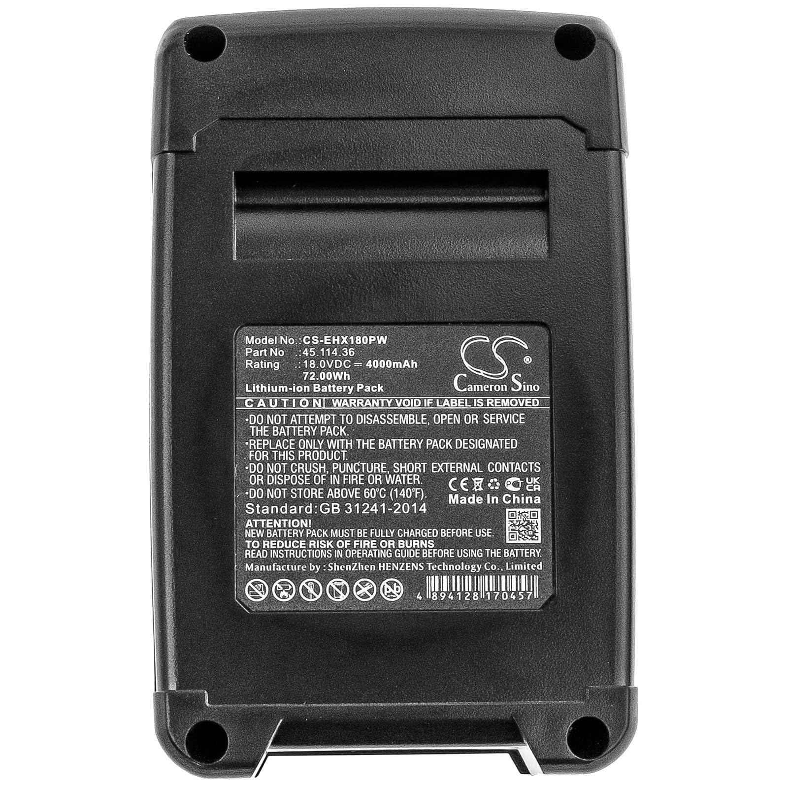 Batería de repuesto para Einhell PICOBELLA, Power X-Change, Pressito, Pressito 18/21, P-X-C Plus, Rasarro 36/34, número de pieza : 45.114.36, 4511396, 4511437, 4511501, 4511502
