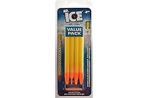 Rod-N-Bobbs MR4YC Mr Ice Ice Fishing Bobber 4-Inch Yellow (12-Pack)