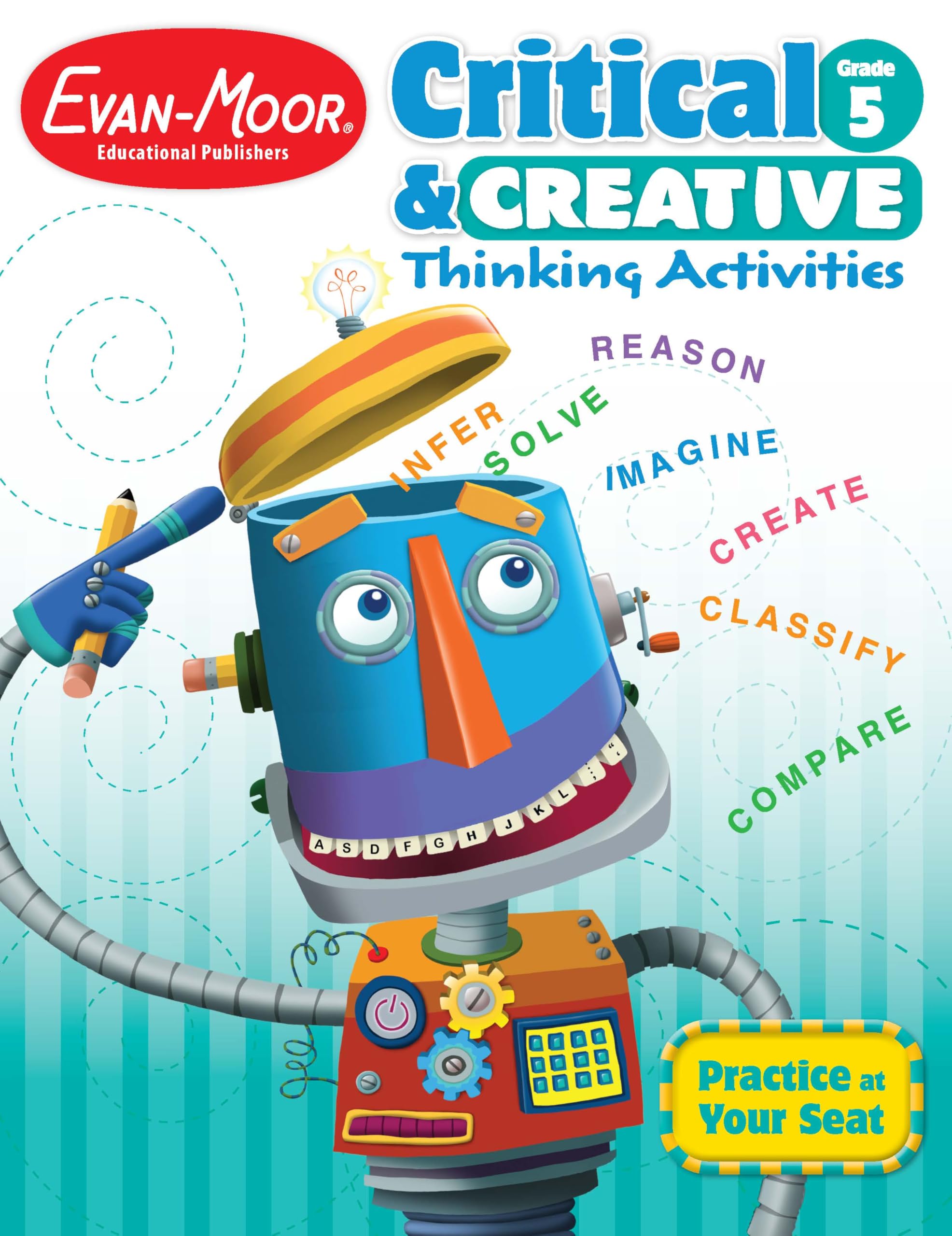 Evan-Moor Critical and Creative Thinking Activities Teacher's Book, Grade 5