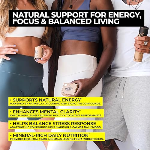 Miniatura 4 de NATURAL SHILAJIT Resina (0.71 oz)  Altai Shilajit genuino para hombres y mujeres, complejo bioactivo verificado por DBP, minerales traza y