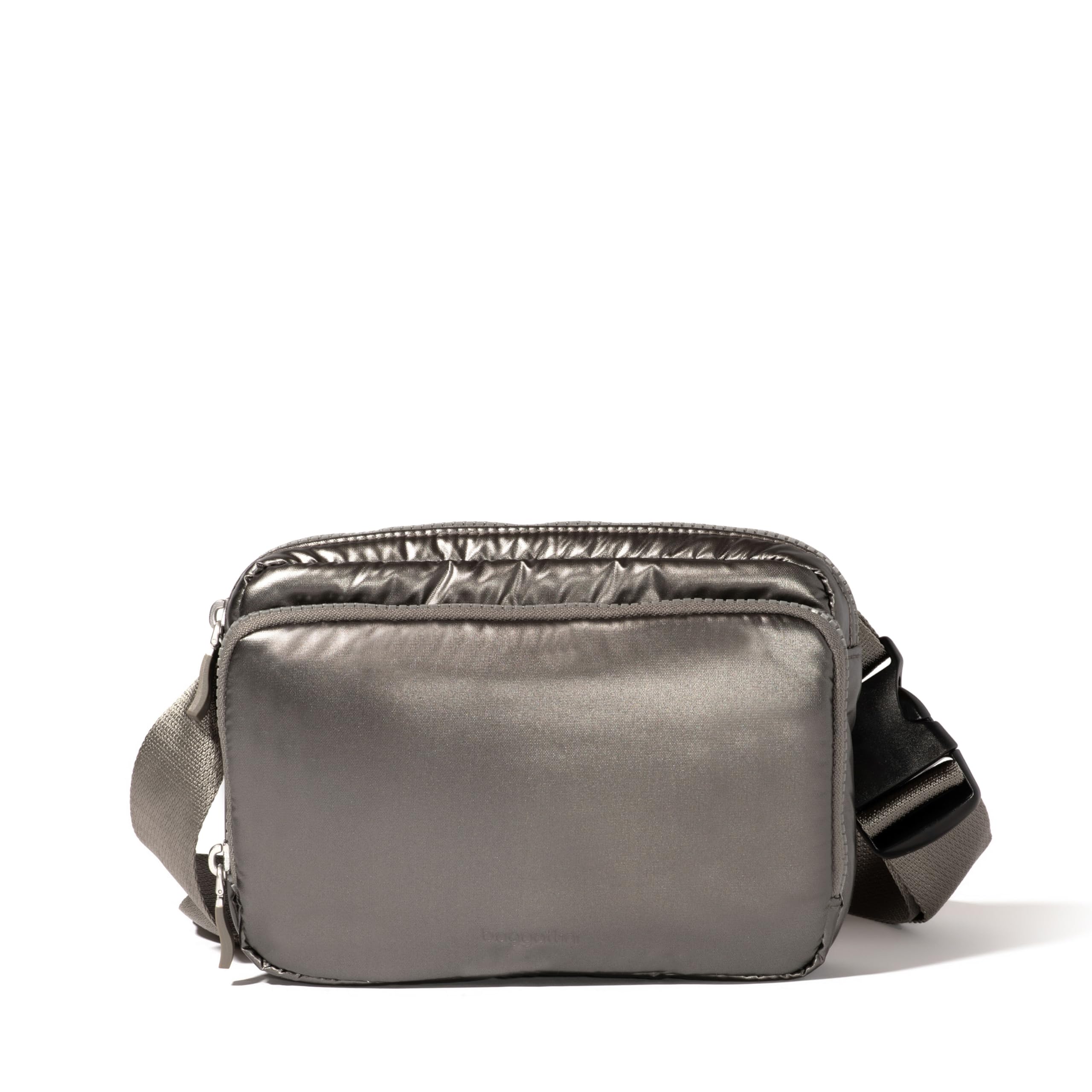 Baggallini Modern Belt Bag 5x8 Travel Fanny Pack Sling Bag Waistpack w/RFID Card Holder Water-resistant Crossbody Bag