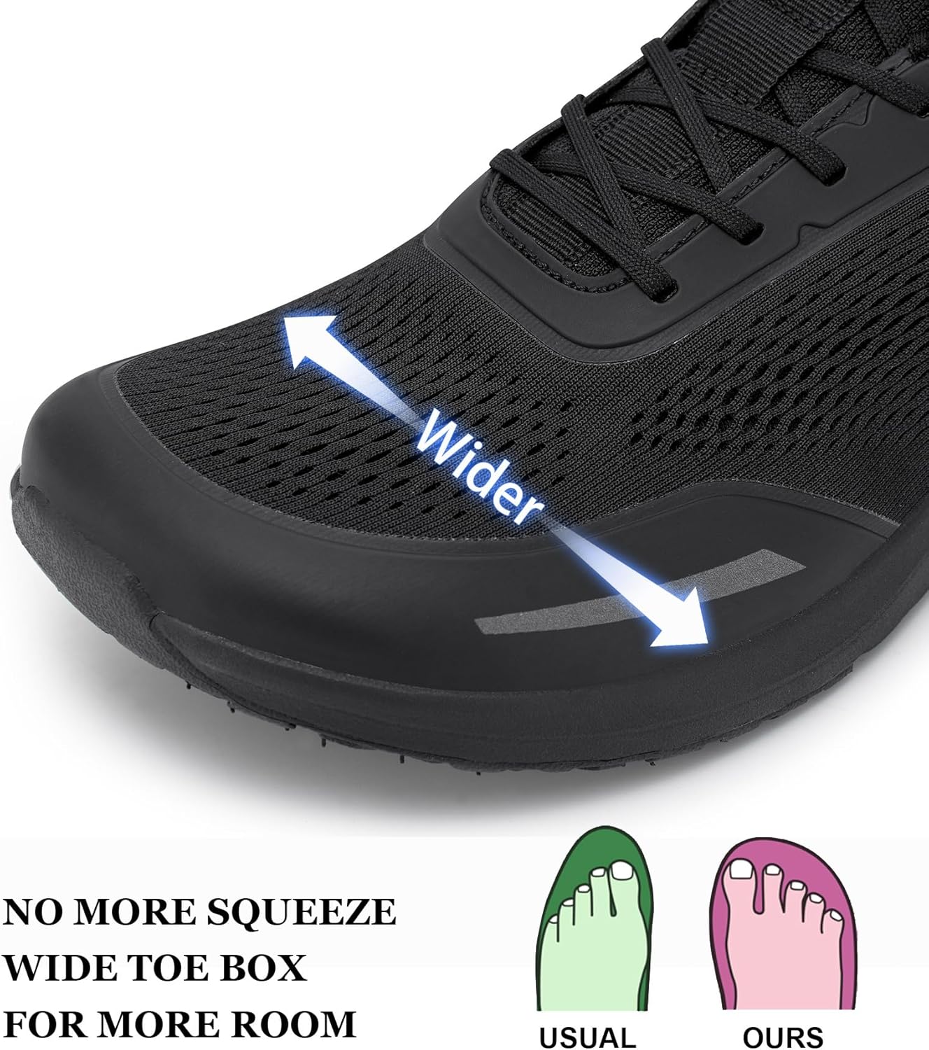 Men's Zero Drop Running Shoes - Wide Toe Box Athletic Walking Sneakers - Image 5