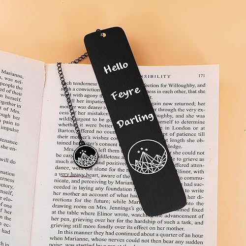 Miniatura 6 de Marcapáginas divertido para mujeres, rellenos de calcetines para mujeres, marcapáginas de Acotar, mercancía Hello Feyre Darling, marcapáginas de