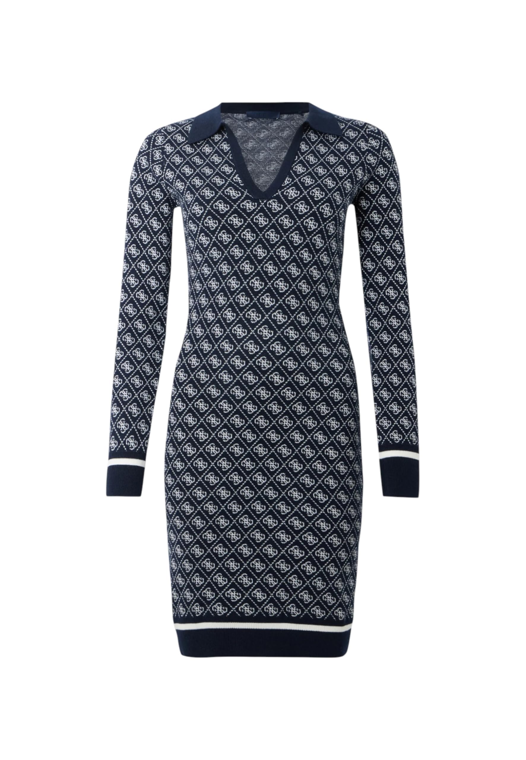 Guess Donna Vestito Midi W5BK25Z3JD2 Poliestere Blu Scuro M-image