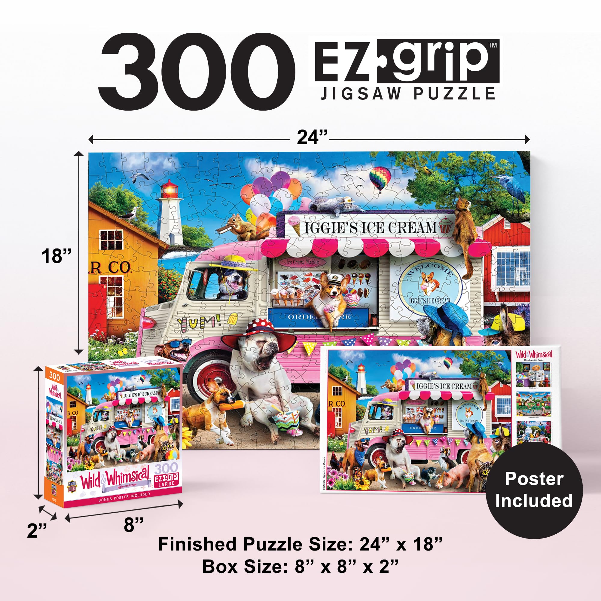 Snapklik.com : MasterPieces 300 Piece EZ Grip Jigsaw Puzzle For Adults